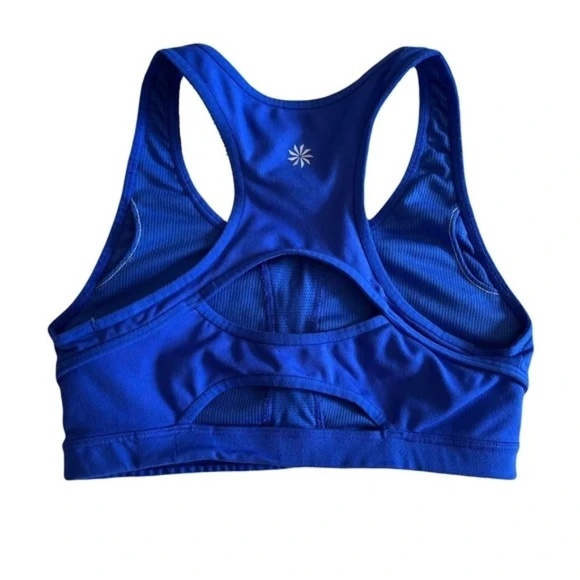 Athleta | Cobalt Blue Double Dare Compression Sports Bra, Medium - Picture 3 of 5